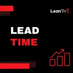 Grafika z napisem "LEAD TIME" i ikoną wzrostu. Skrócenie czasu realizacji (lead time) to klucz do sukcesu.