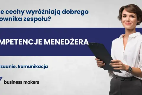 Kluczowe kompetencje menedżerskie: zarządzanie i komunikacja. Uśmiechnięta kobieta z notatnikiem.