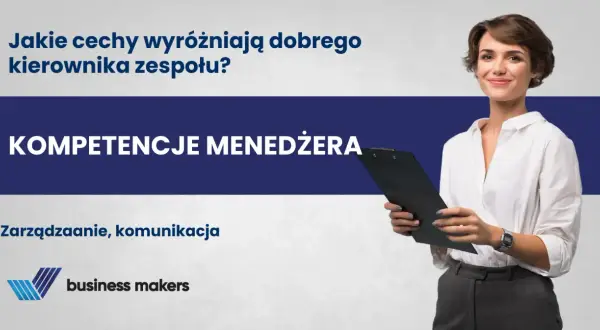 Kluczowe kompetencje menedżerskie: zarządzanie i komunikacja. Uśmiechnięta kobieta z notatnikiem.