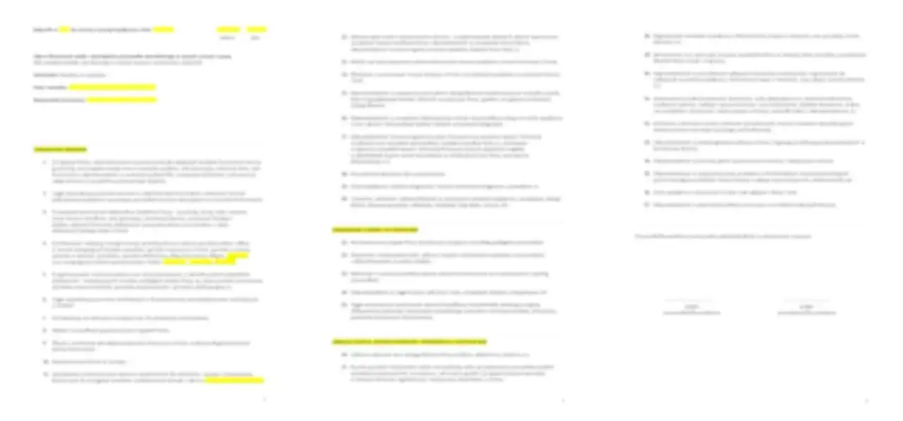 Dokument opisuje dyrektor zarządzający zakres obowiązków, w tym zarządzanie finansami, strategią, zespołem i relacjami z klientami.