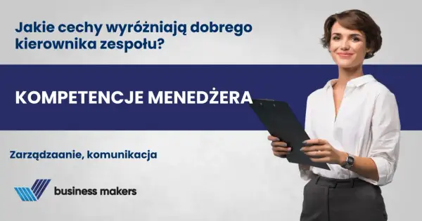 Kluczowe kompetencje menedżerskie: zarządzanie i komunikacja. Uśmiechnięta kobieta z notatnikiem.